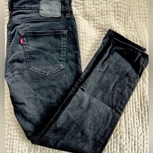 Levi’s 512 slim taper jeans in Black